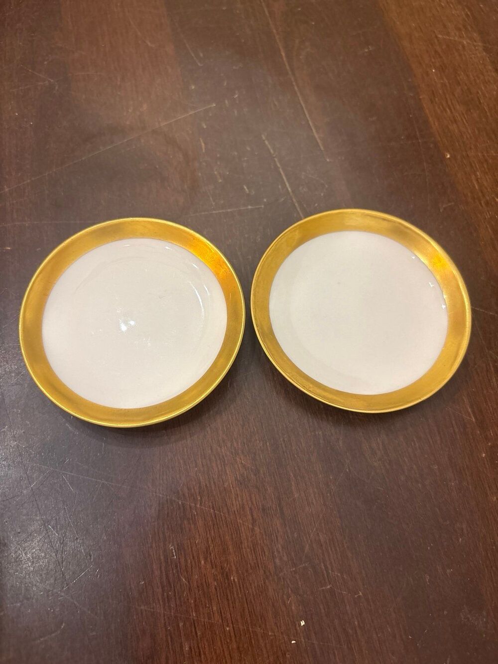 2 Gold M.REDON LIMOGES FRANCE BUTTER PATs